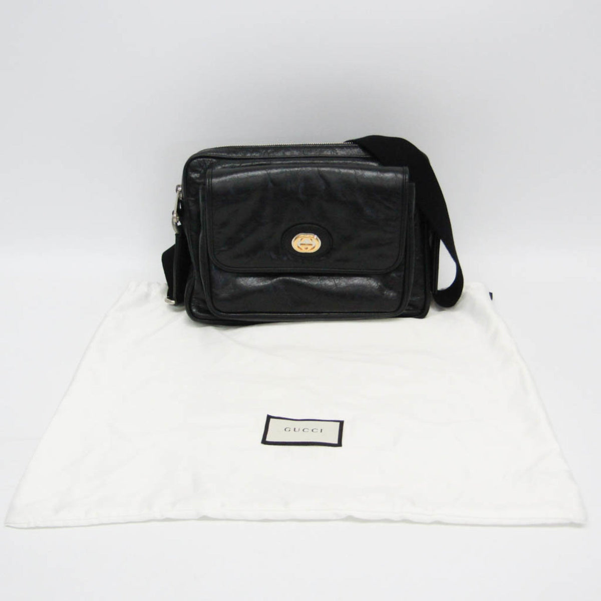 PRE-OWNED Gucci Messenger · Leather Crossbody