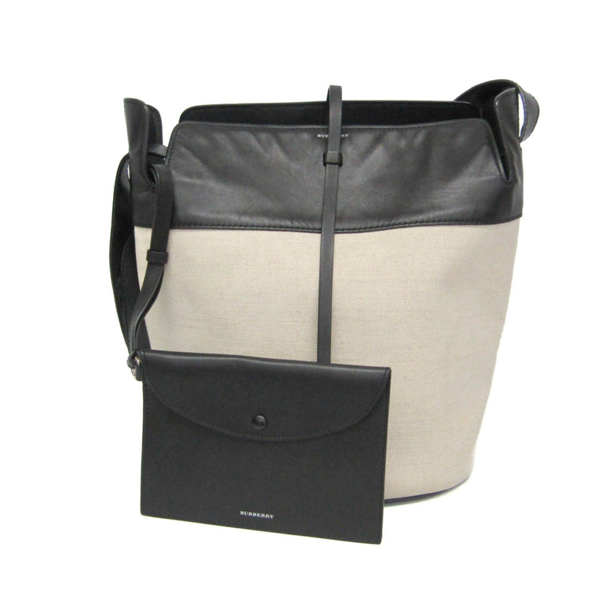 PRE-OWNED Burberry Large Bucket · Canvas & Leather