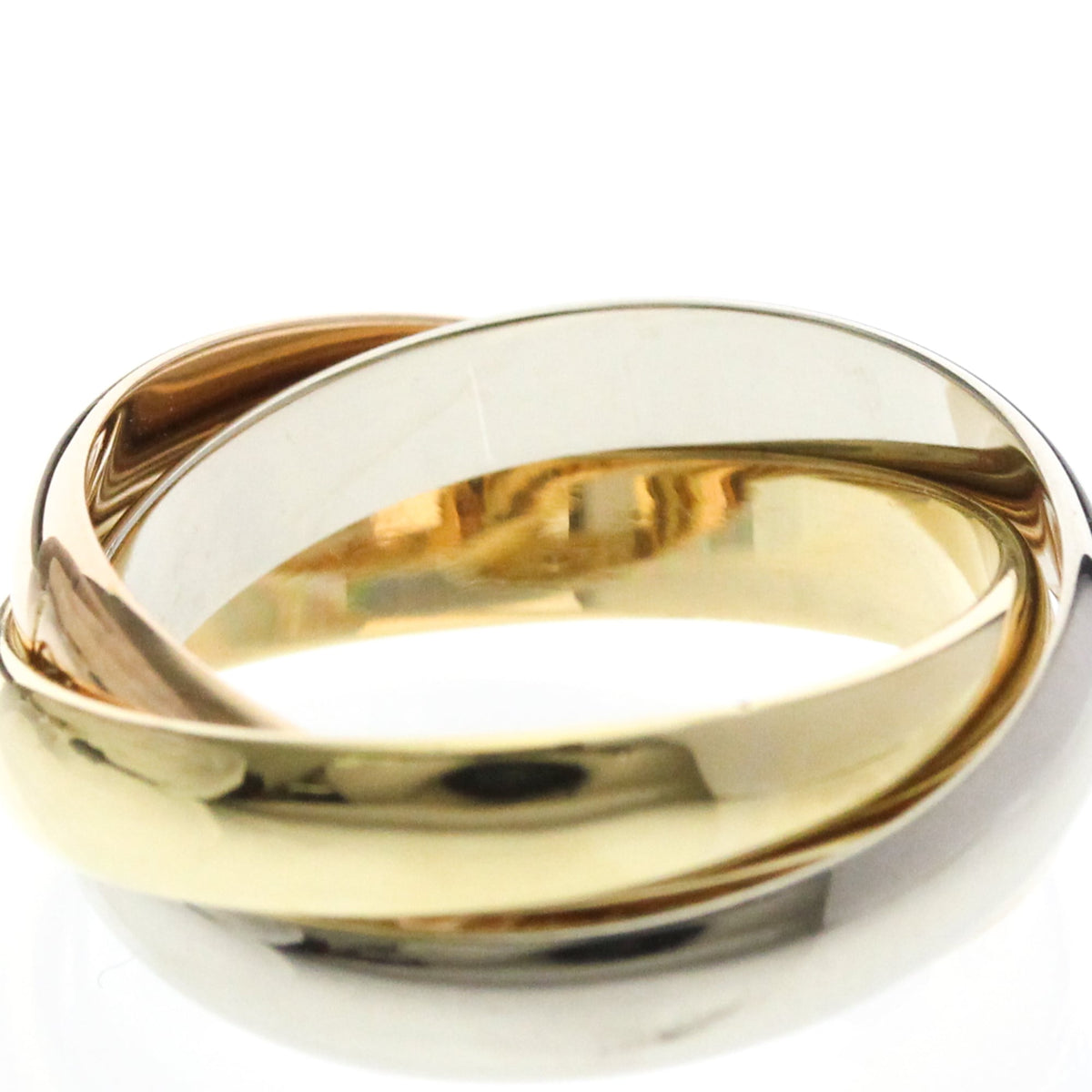 PRE-OWNED Cartier Trinity · Tri-Gold Size 6