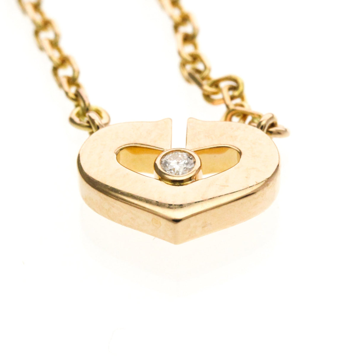 PRE-OWNED Cartier C Heart · Rose Gold · Diamond