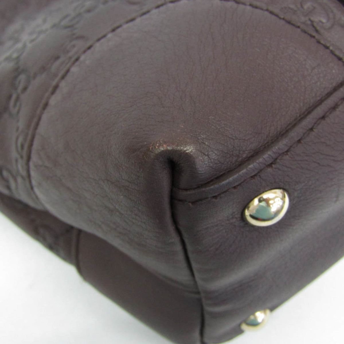 PRE-OWNED Gucci Guccissima · Embossed Leather Tote