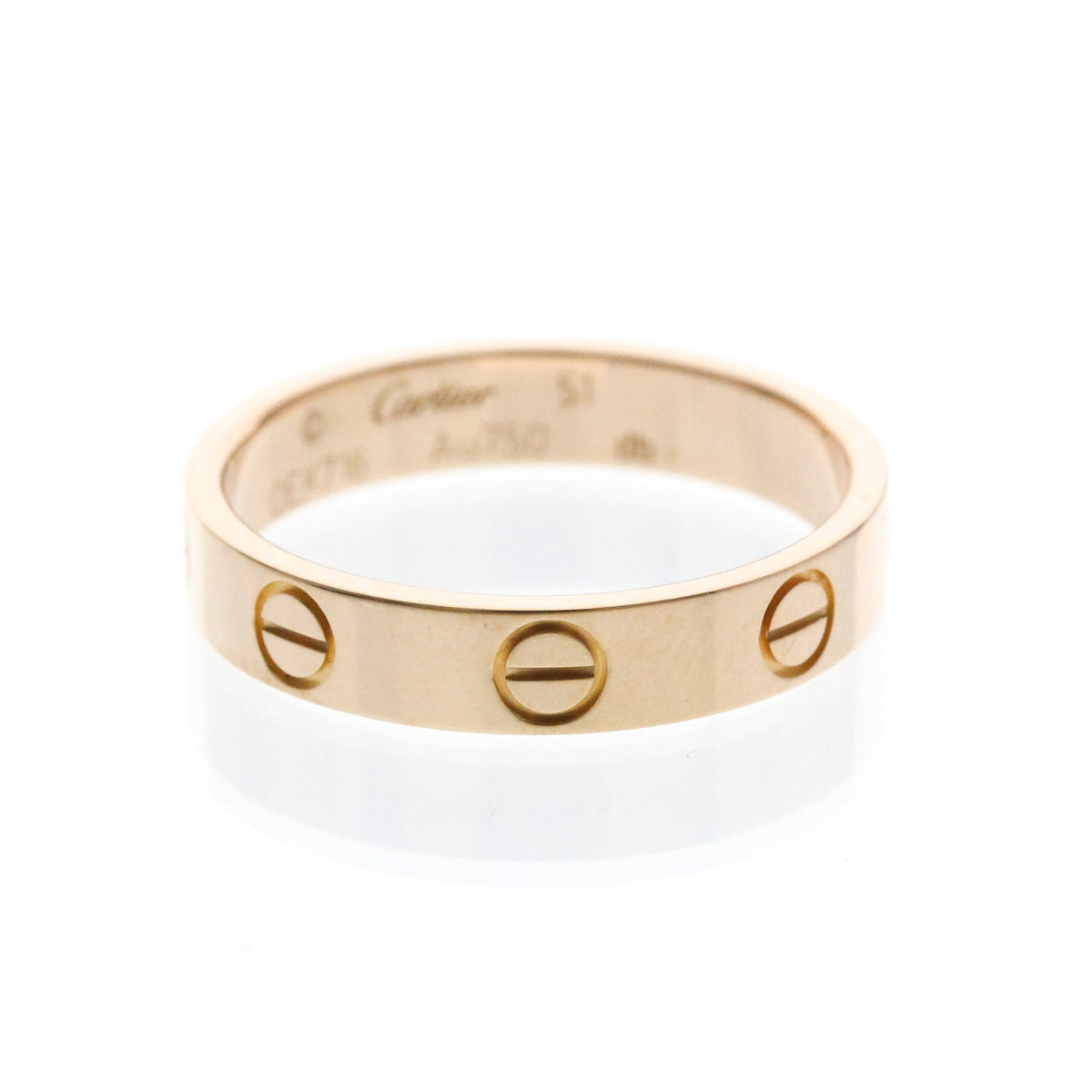 PRE-OWNED Cartier Mini Love · Rose Gold Size 5.75