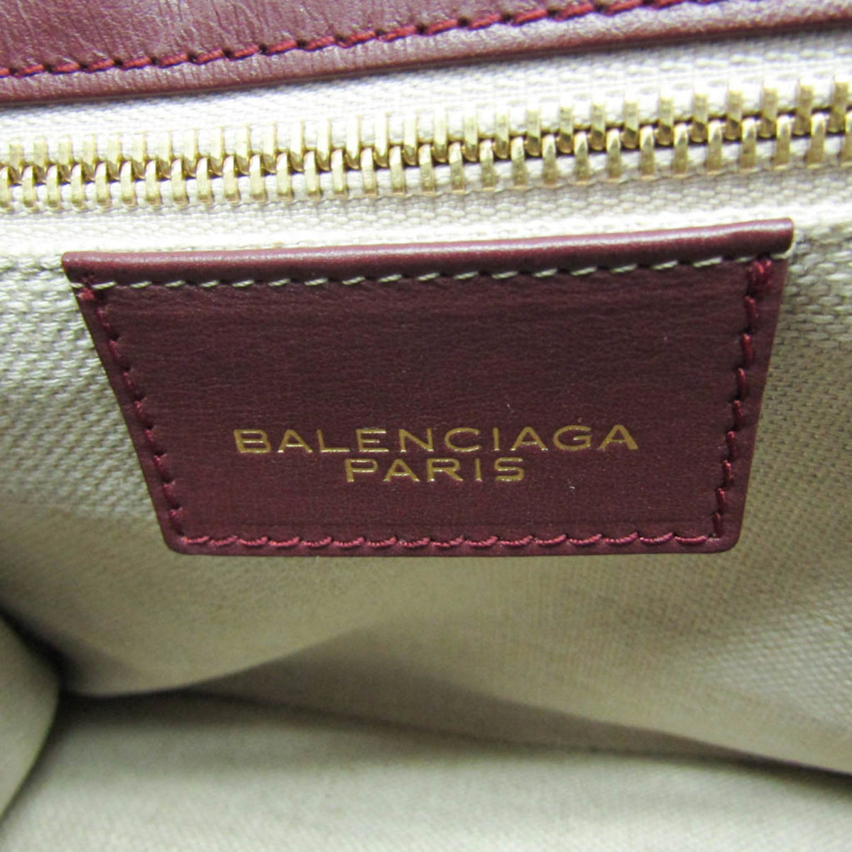 PRE-OWNED Balenciaga · Leather Shoulder Bag · Bordeaux