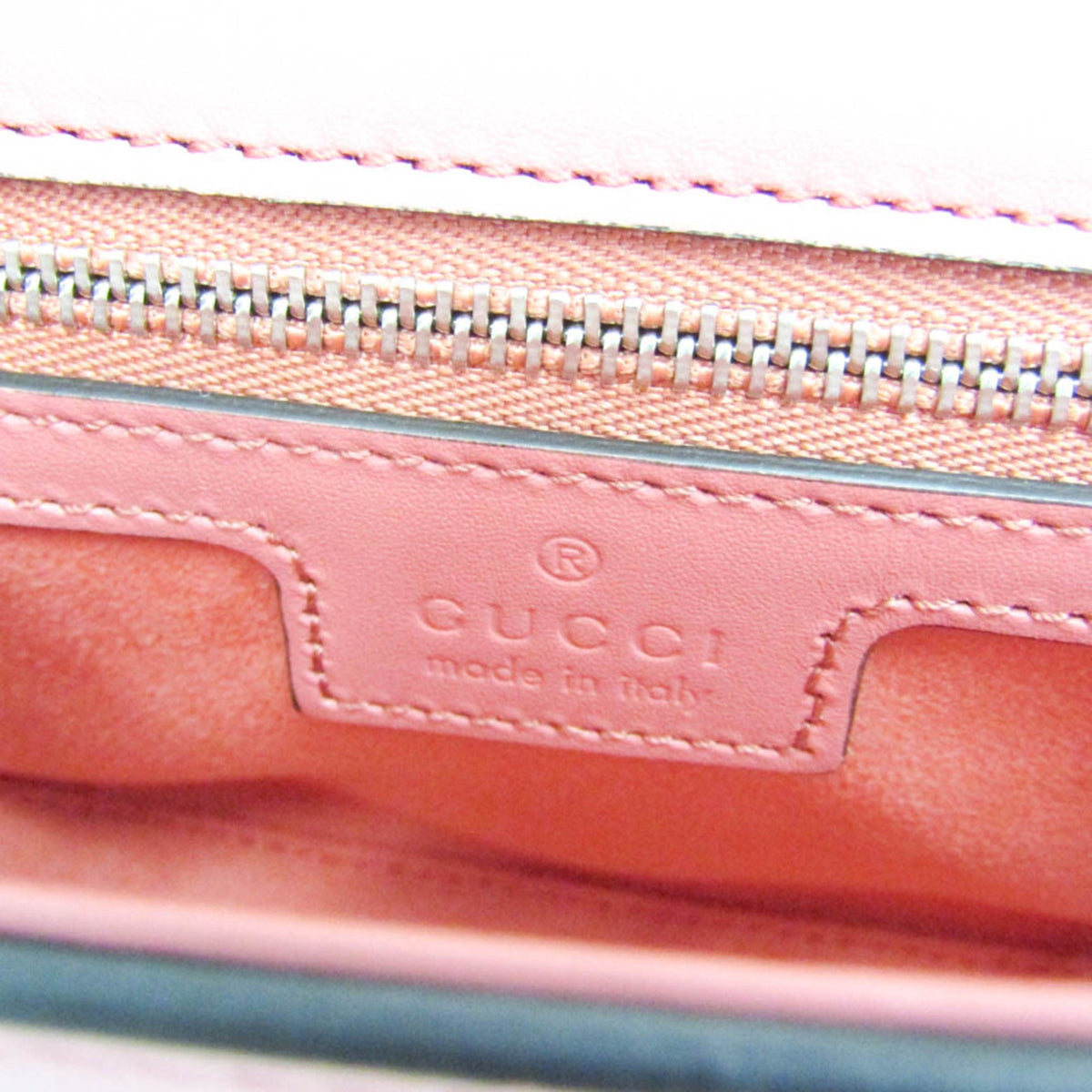 PRE-OWNED Gucci Double G · Leather Shoulder Bag