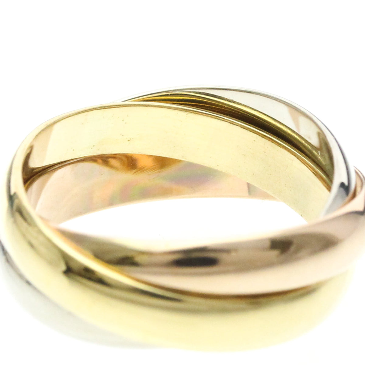 PRE-OWNED Cartier Trinity · Tri-Gold Size 6