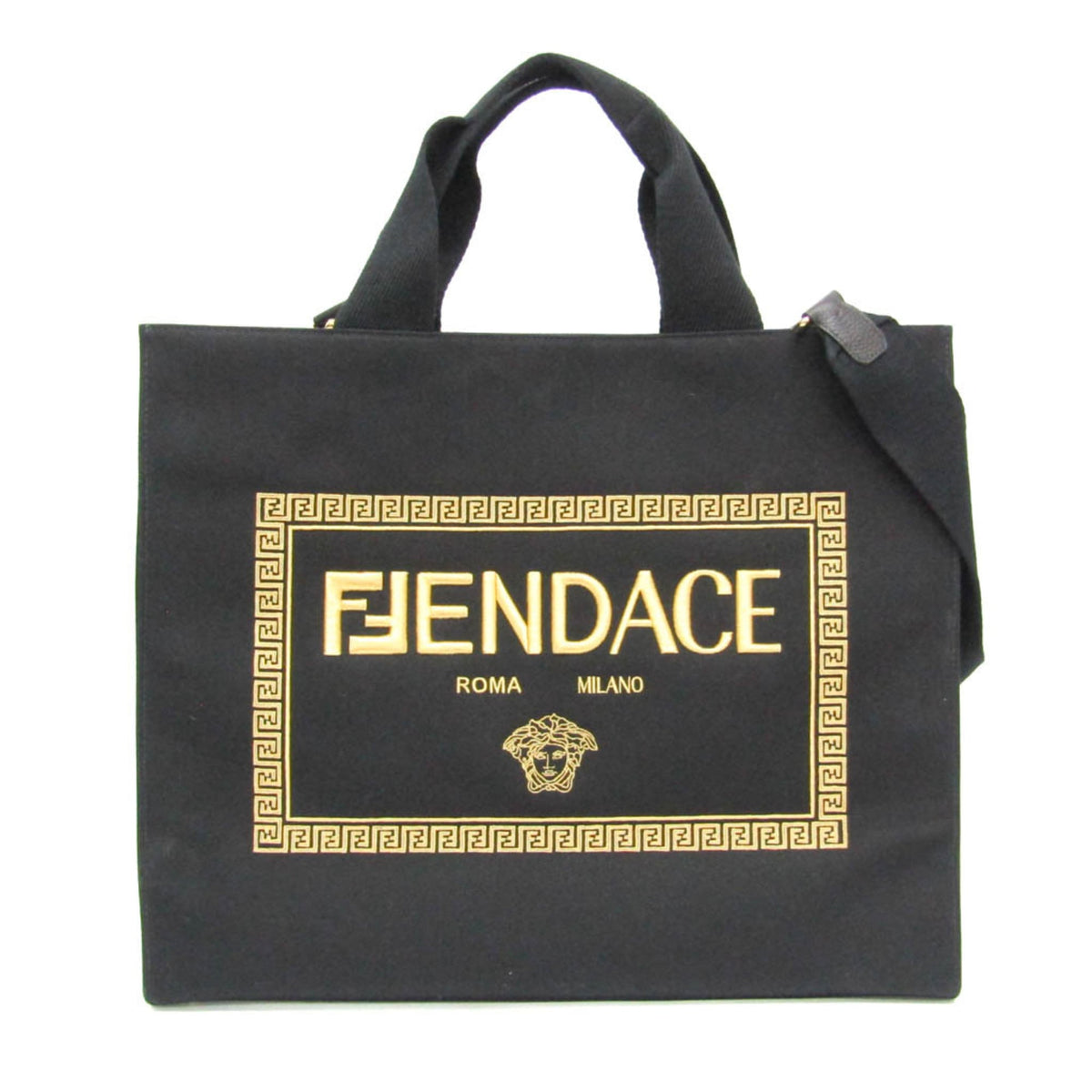 PRE-OWNED Fendi x Versace Fendace · Canvas Tote