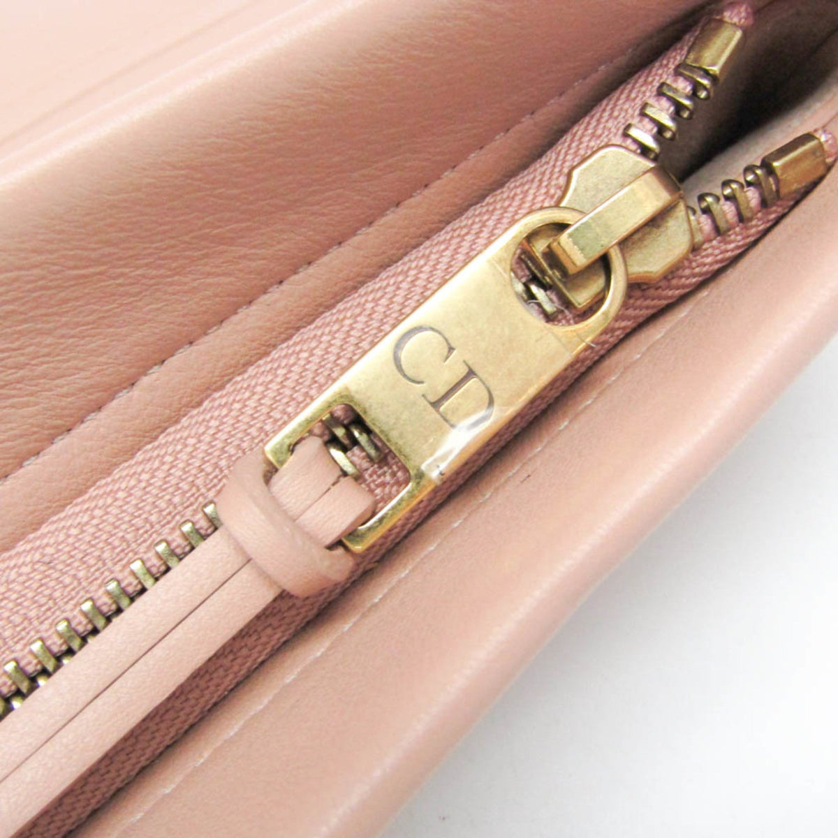 PRE-OWNED Christian Dior Striped Logo Pouch