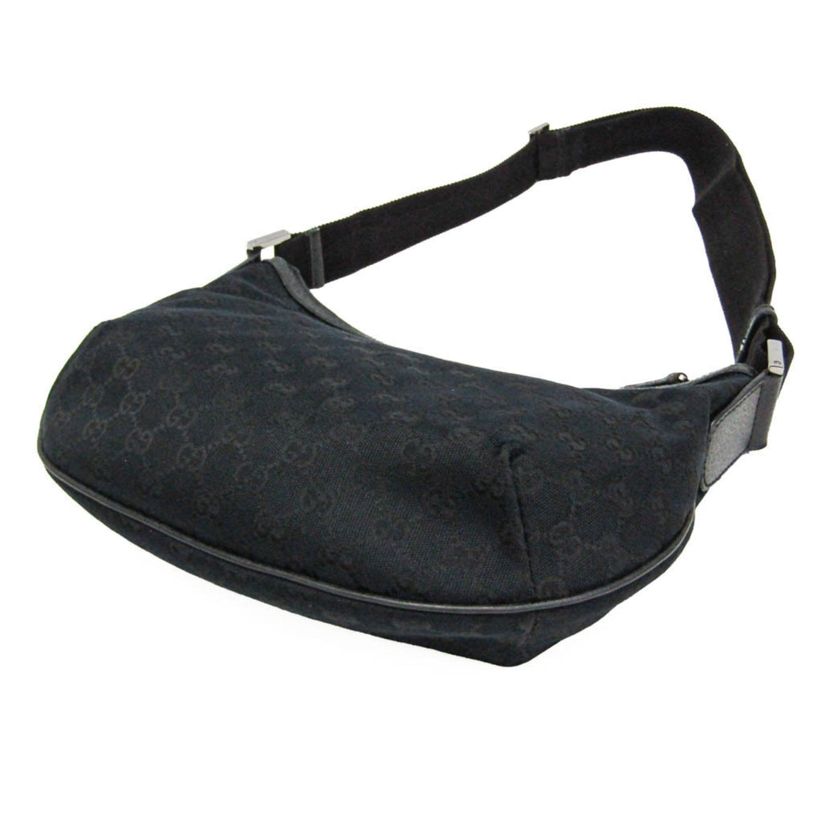 PRE-OWNED Gucci GG Canvas · Leather Shoulder Bag