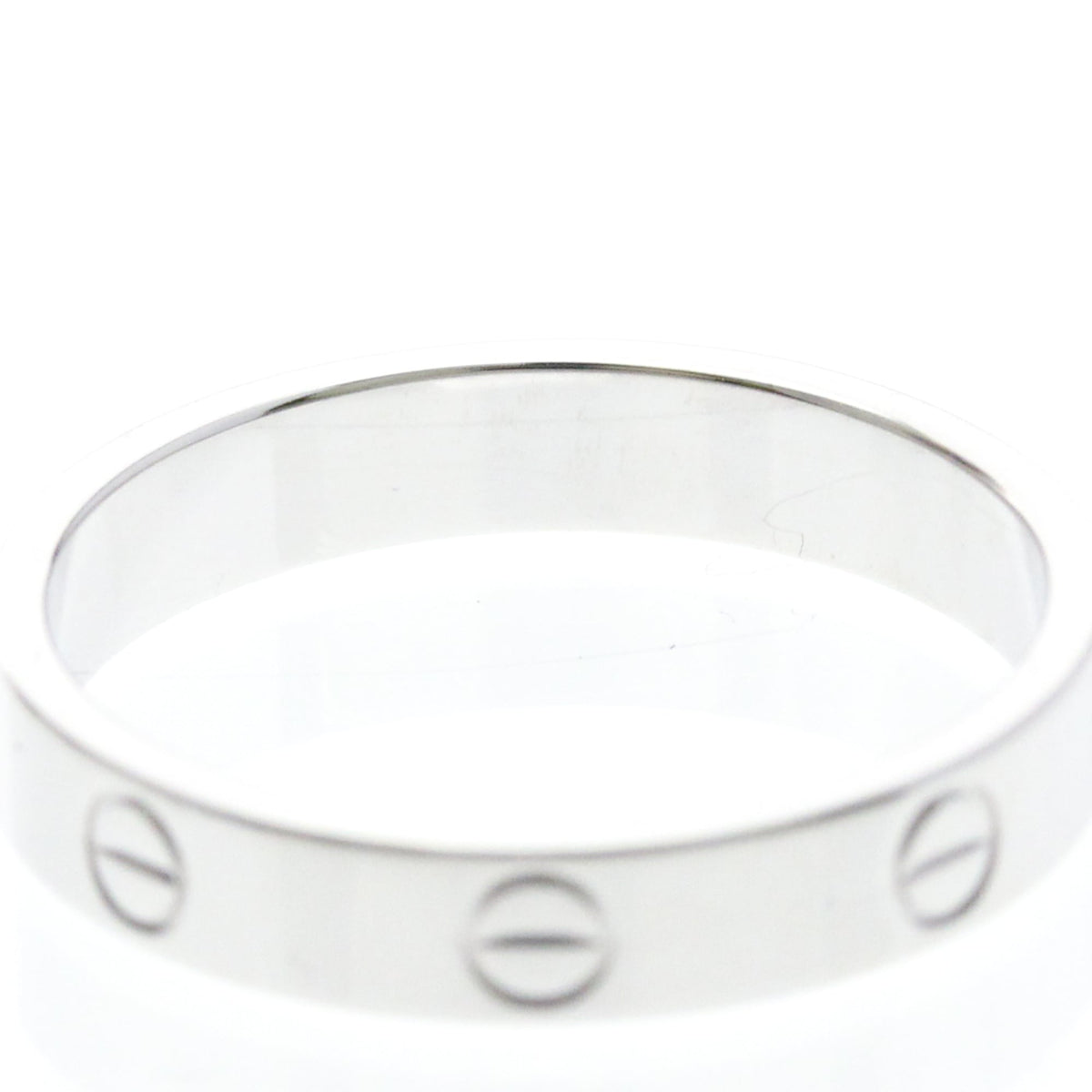 PRE-OWNED Cartier Mini Love Ring · 18K White Gold