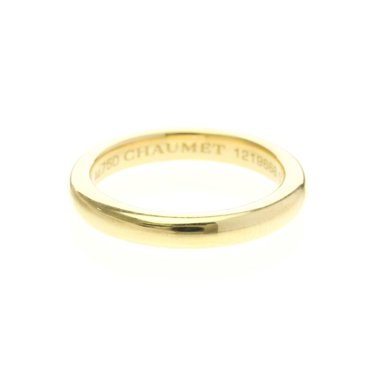 PRE-OWNED Chaumet Diamond Wedding Band · 18K Yellow Gold Size 5.75