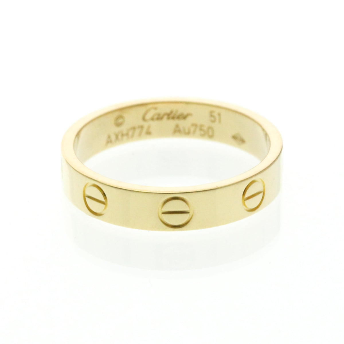 PRE-OWNED Cartier Mini Love · 18K Yellow Gold