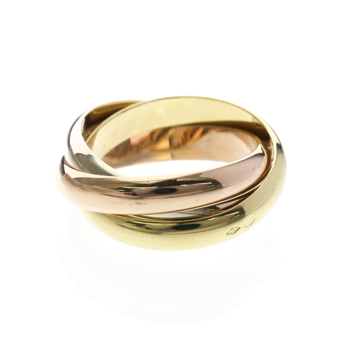 PRE-OWNED Cartier Trinity · Tri-Gold Size 7.5