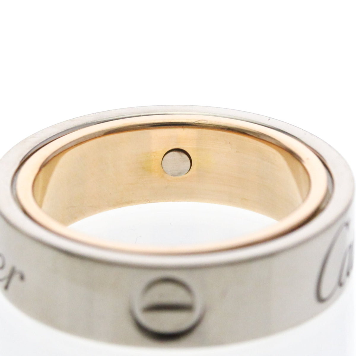 PRE-OWNED Cartier Secret Love · Rose & White Gold Size 4.75