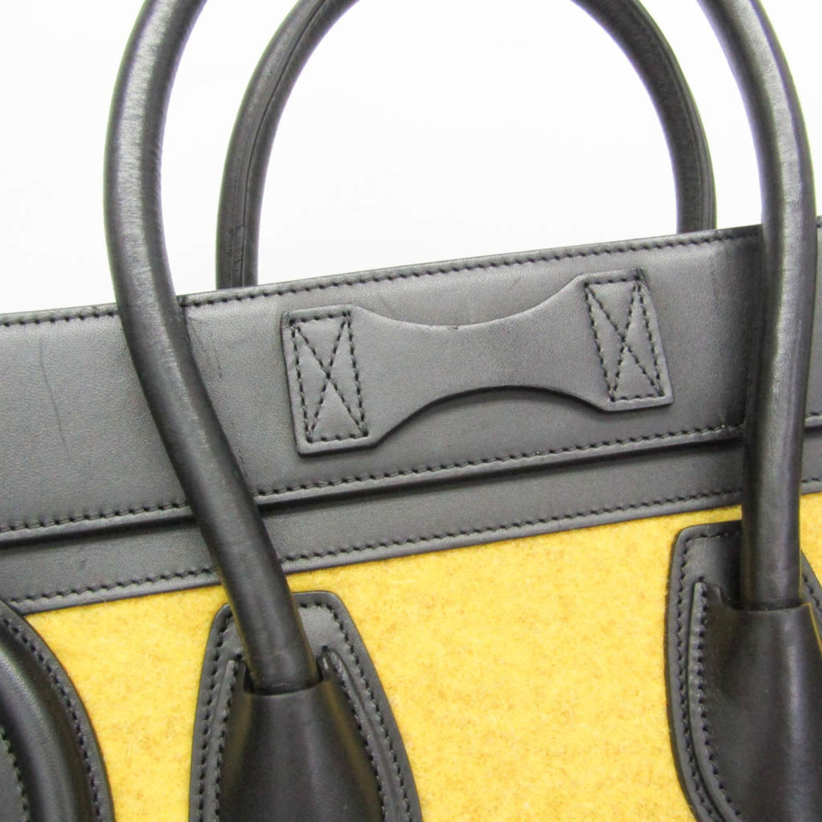 PRE-OWNED Celine Luggage Micro Shopper · Felt