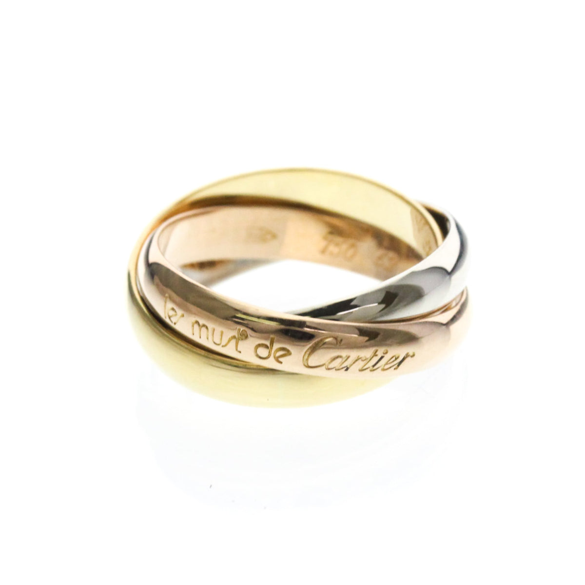 PRE-OWNED Cartier Trinity · Tri-Gold Size 6