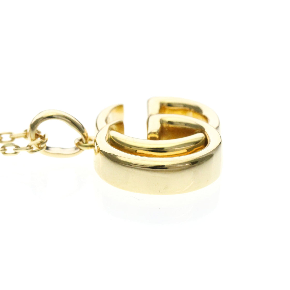 PRE-OWNED Gucci Double GG · 18K Yellow Gold