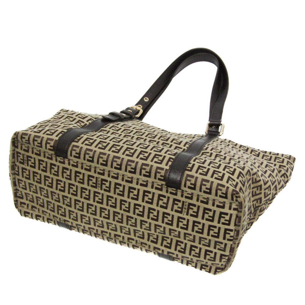 PRE-OWNED Fendi Zucchino · Canvas & Leather Tote
