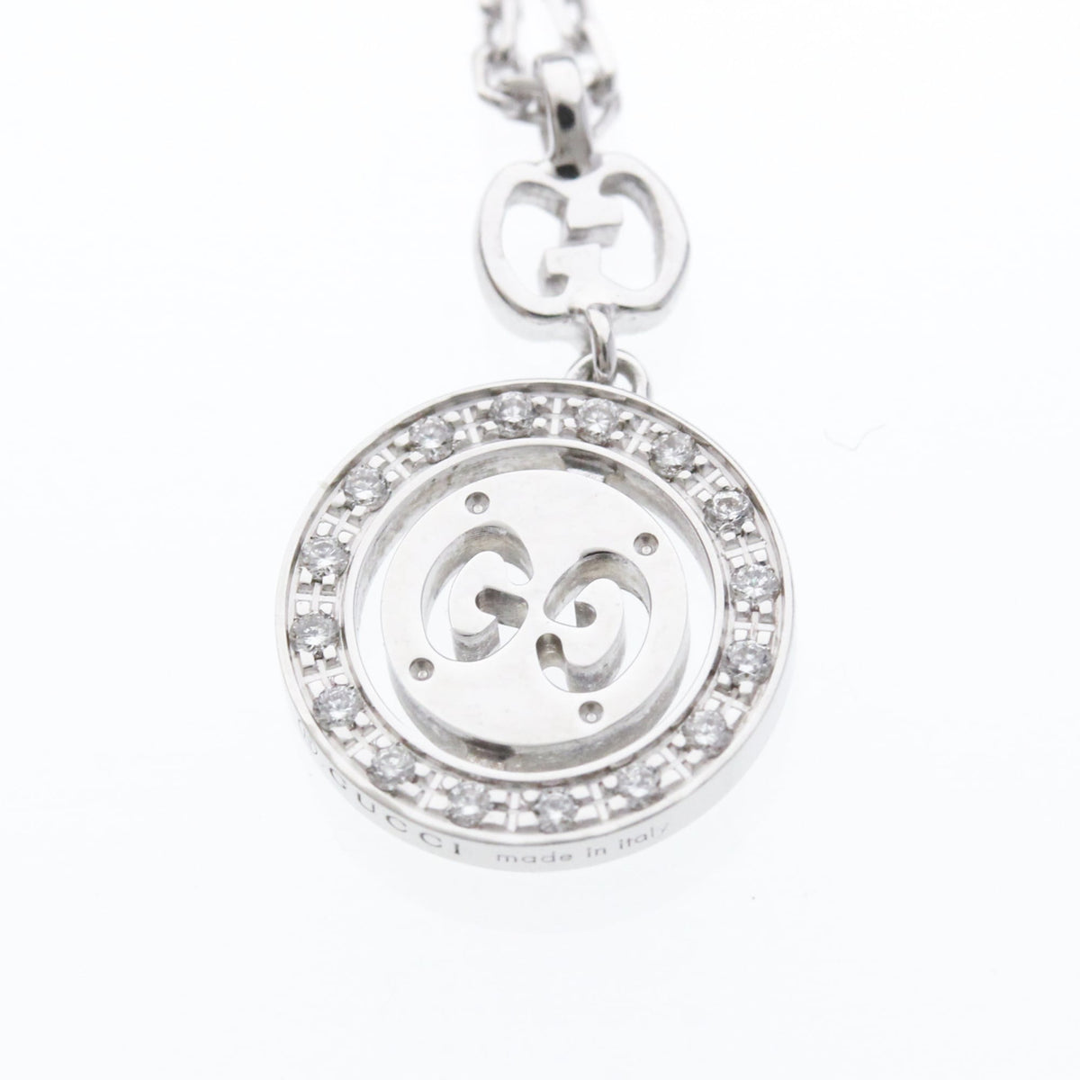 PRE-OWNED Gucci Icon · 18K White Gold · Diamond