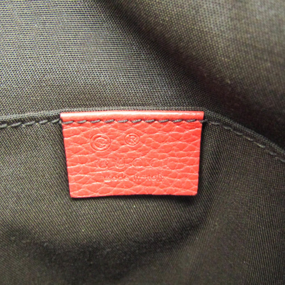 PRE-OWNED Gucci · Leather Shoulder Bag · Zipper