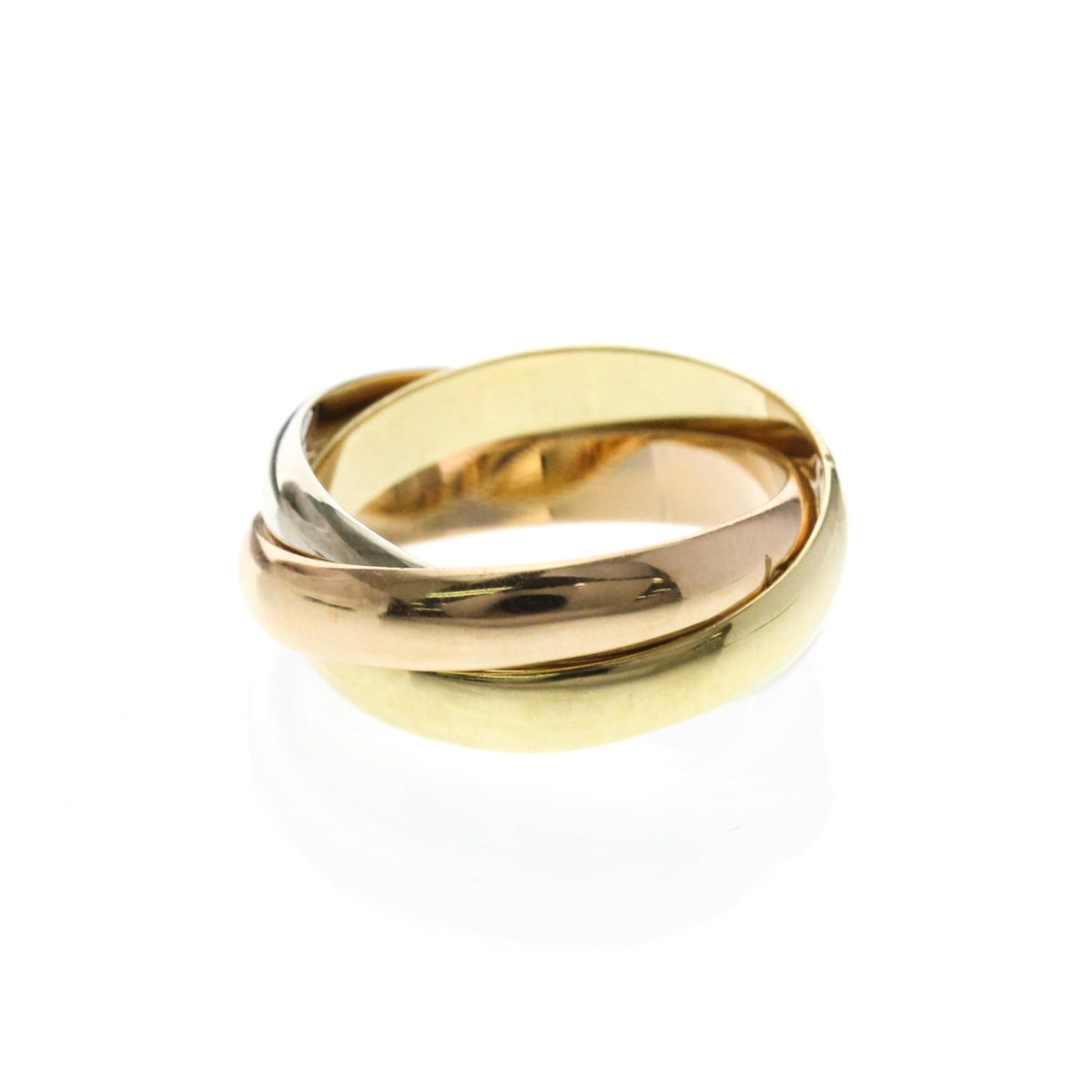 PRE-OWNED Cartier Trinity · Tri-Gold Size 5.75
