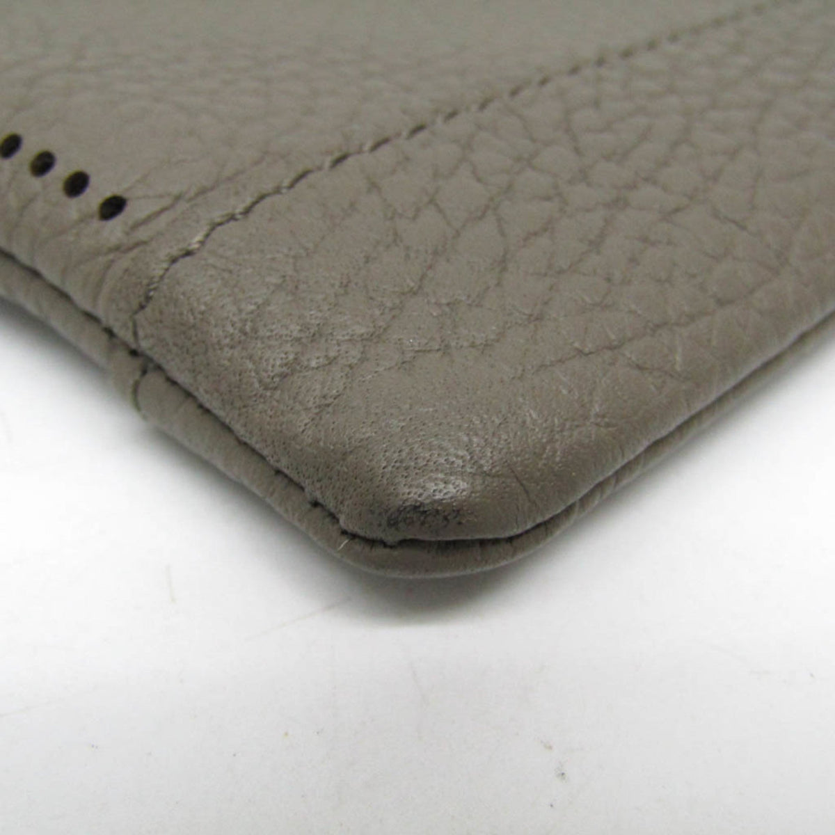 PRE-OWNED Balenciaga Classic · Greige Leather Clutch