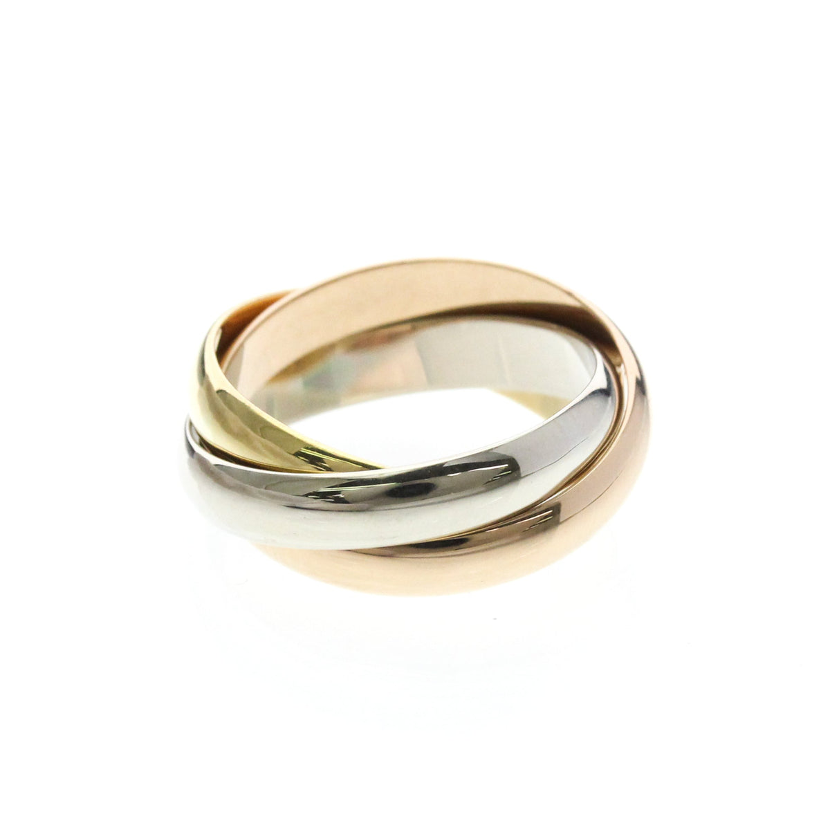 PRE-OWNED Cartier Trinity · Tri-Gold Size 5.75