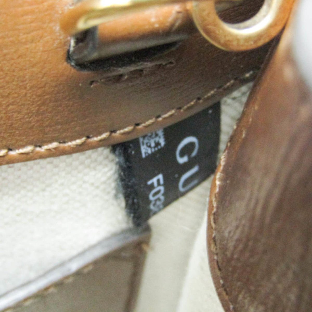 PRE-OWNED Gucci Interlocking G · GG Supreme · Leather