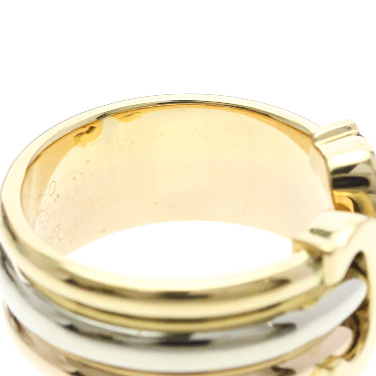 PRE-OWNED Cartier Trinity · Tri-Gold Size 7.25