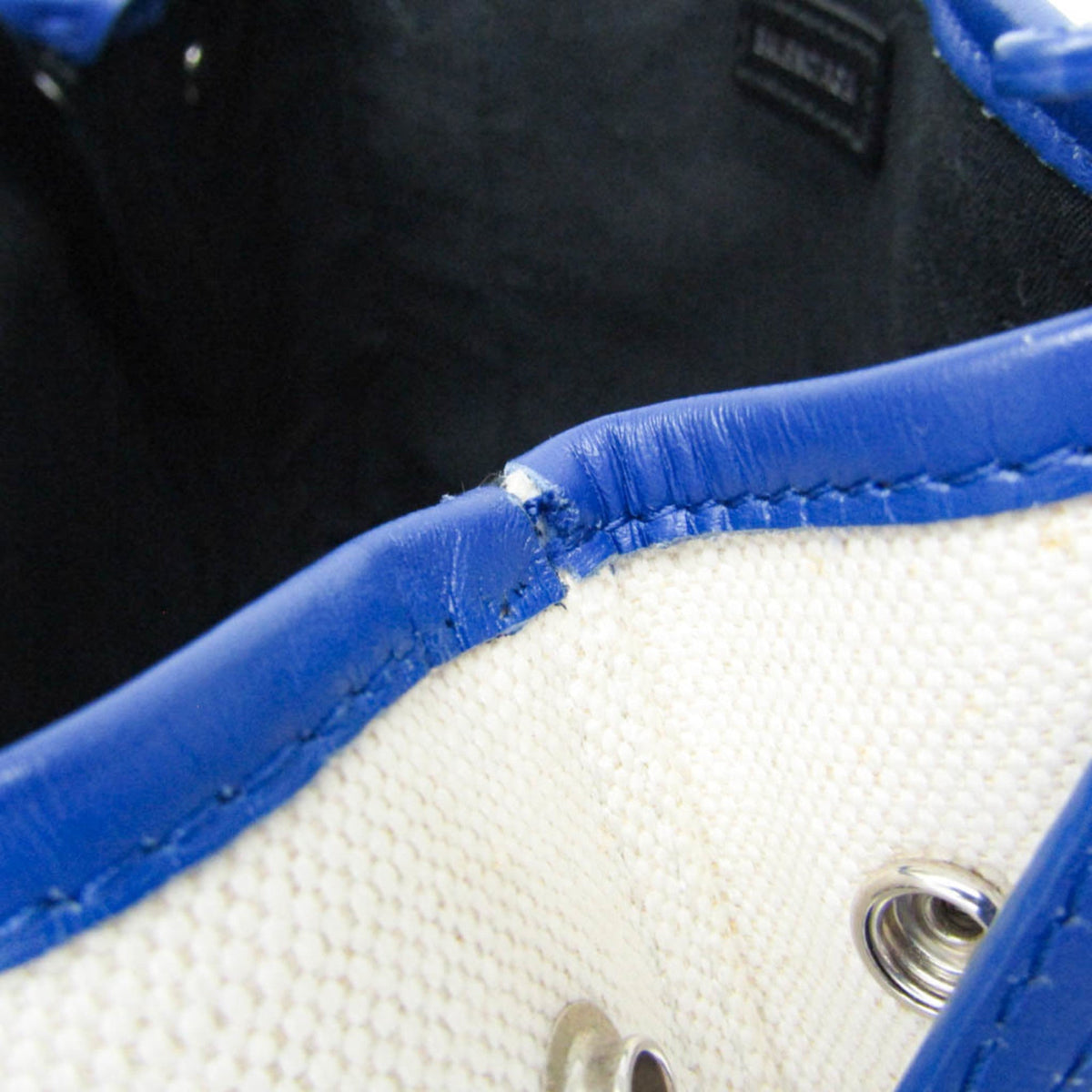 PRE-OWNED Balenciaga Navy Cabas XS · Canvas
