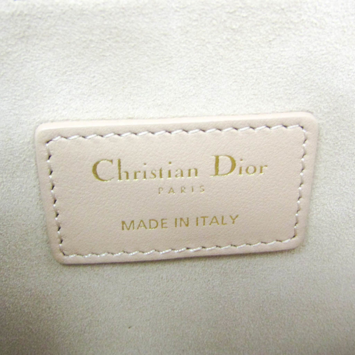 PRE-OWNED Christian Dior Striped Logo Pouch