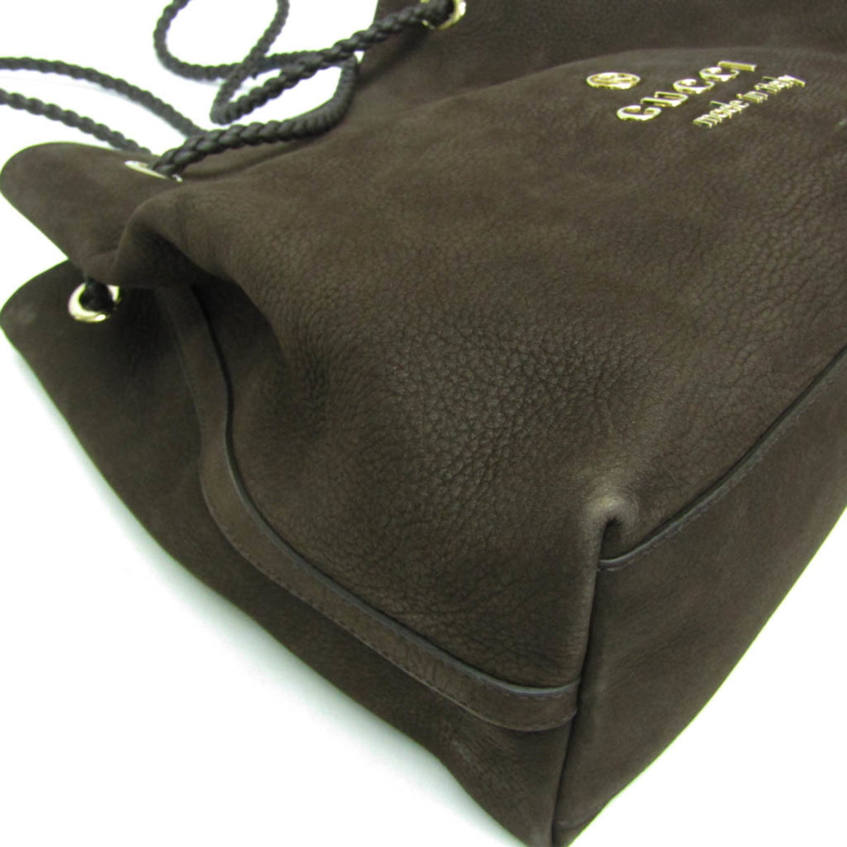 PRE-OWNED Gucci Nubuck Leather Tote