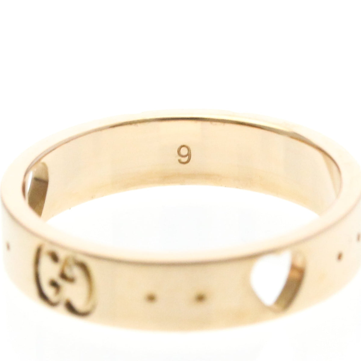 PRE-OWNED Gucci Icon Amor · Rose Gold Size 5