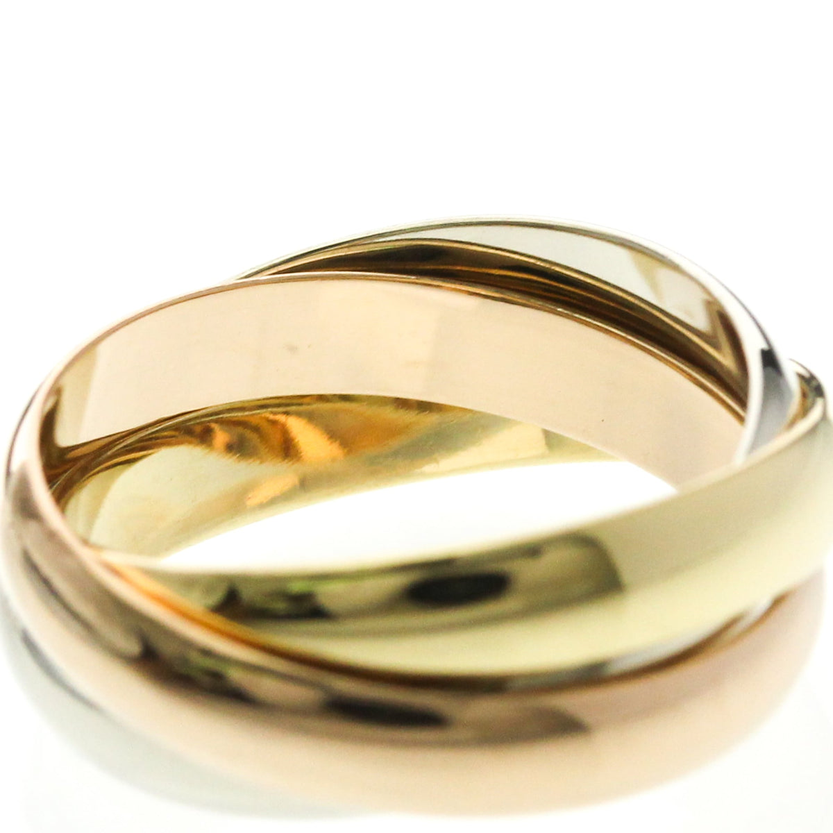 PRE-OWNED Cartier Trinity · Tri-Gold Size 6