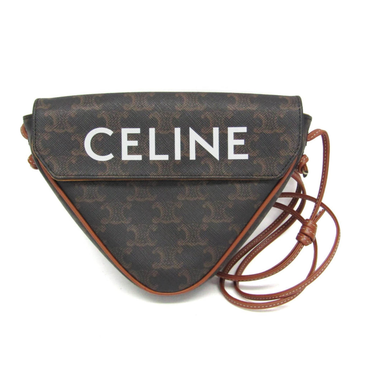 PRE-OWNED Celine Triomphe Triangle · Coated Canvas