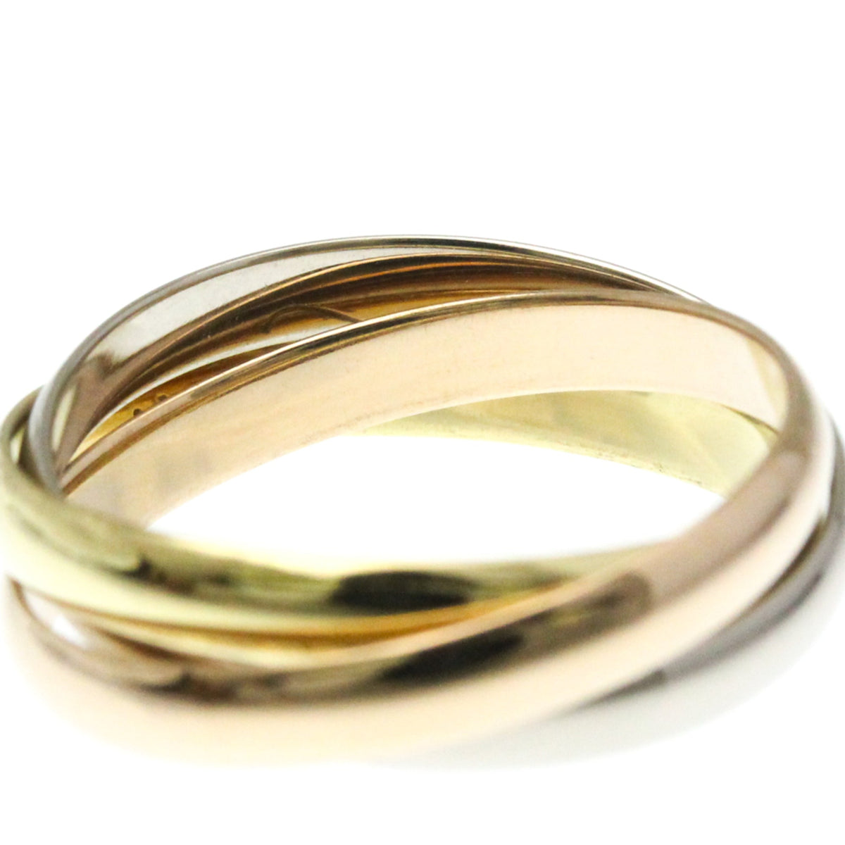 PRE-OWNED Cartier Trinity · Tri-Gold Size 6.25