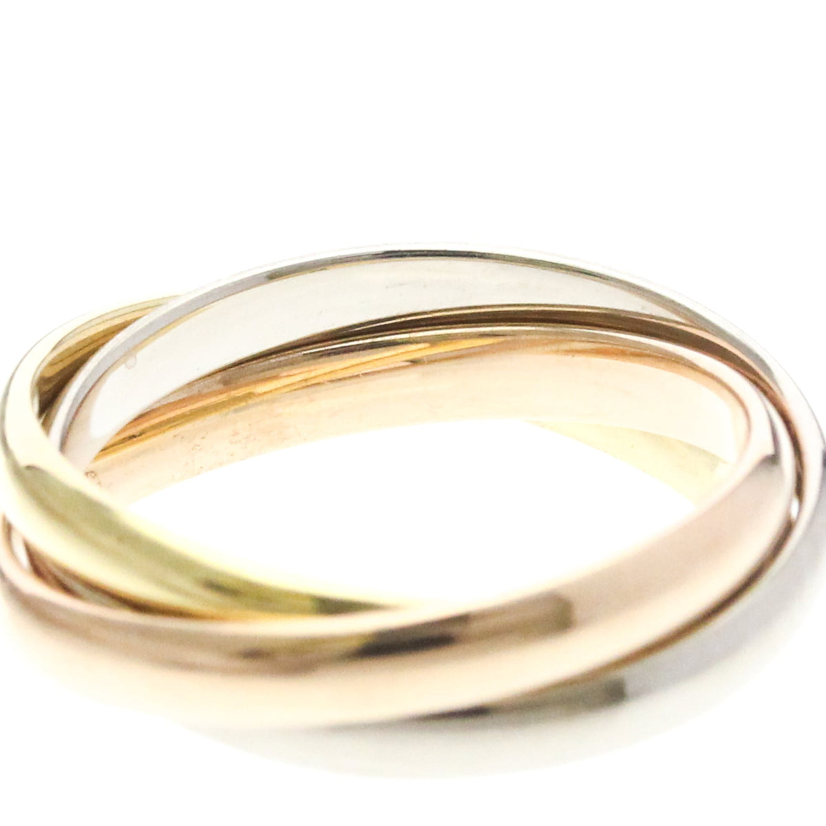 PRE-OWNED Cartier Trinity · Tri-Gold Size 7.5