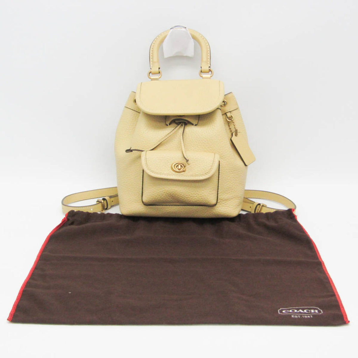 PRE-OWNED Coach Leah · Leather Backpack