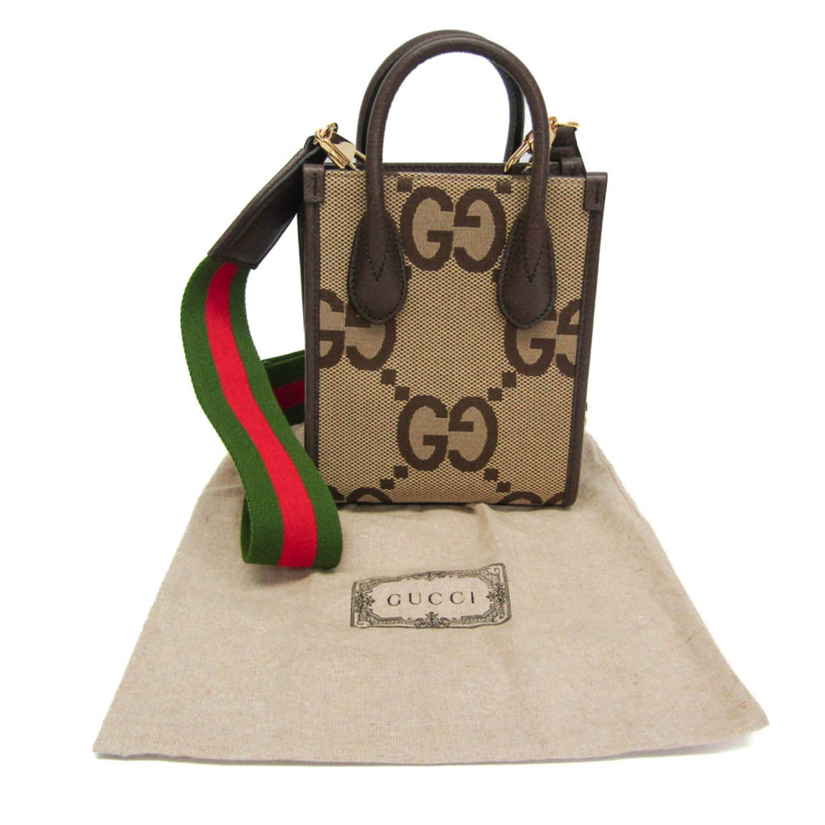 PRE-OWNED Gucci Jumbo GG Mini · Canvas