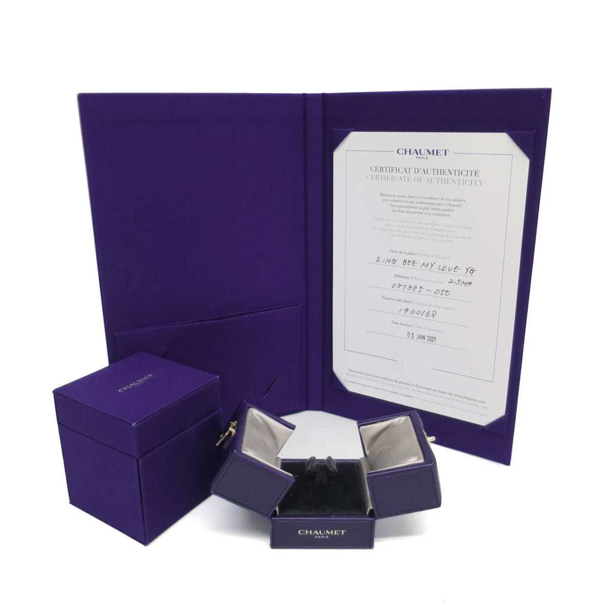 PRE-OWNED Chaumet Be My Love · 18K Yellow Gold Size 5.25