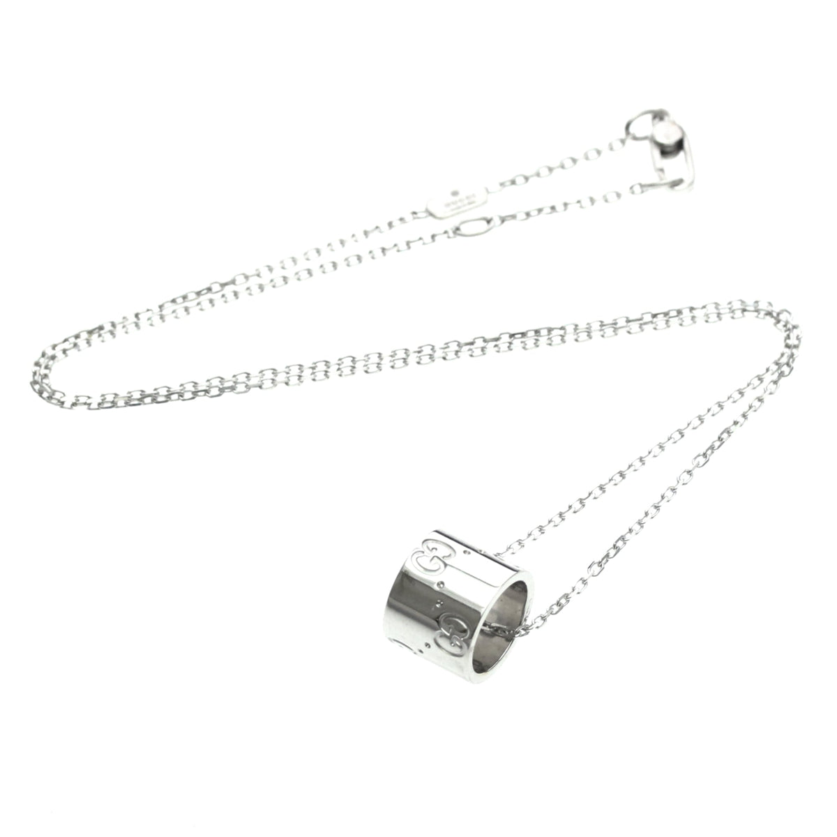 PRE-OWNED Gucci Icon · 18K White Gold