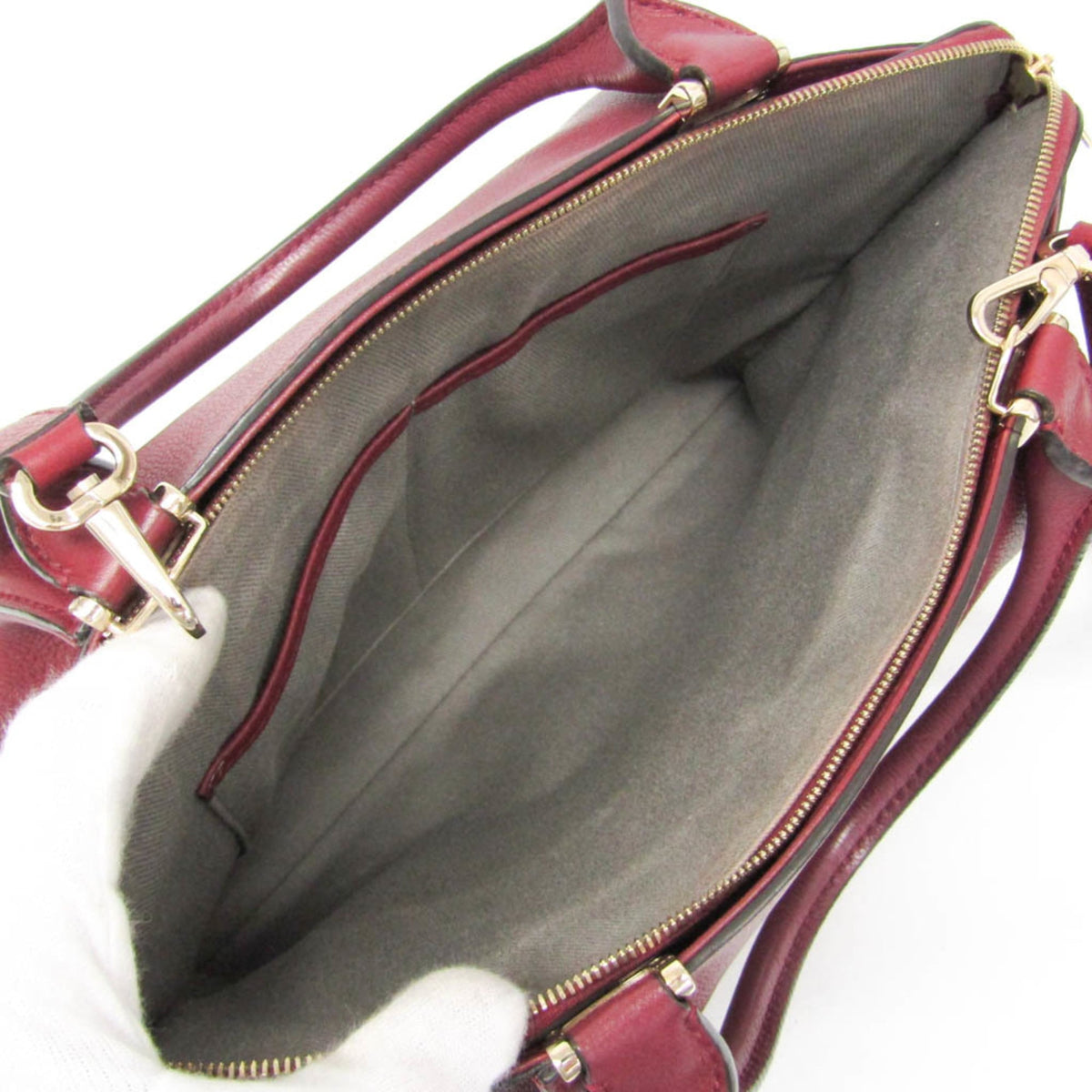 PRE-OWNED Cartier C de Cartier · Leather Shoulder Bag