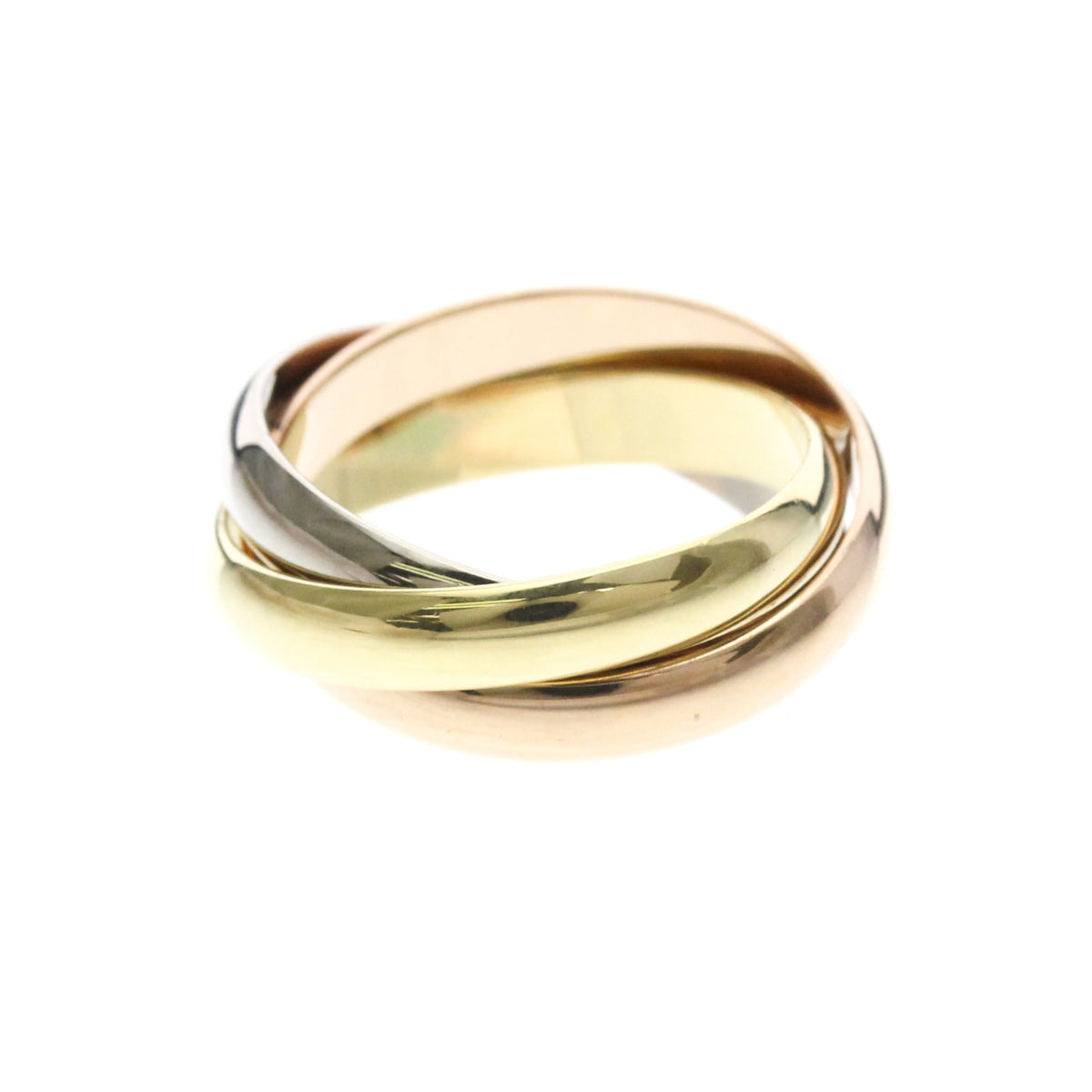 PRE-OWNED Cartier Trinity · Three Gold Size 6.75