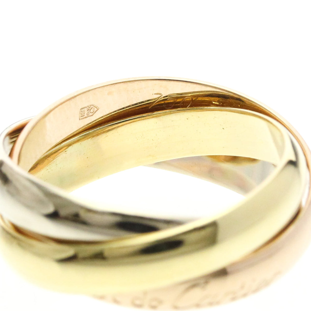 PRE-OWNED Cartier Trinity · Tri-Gold Size 6