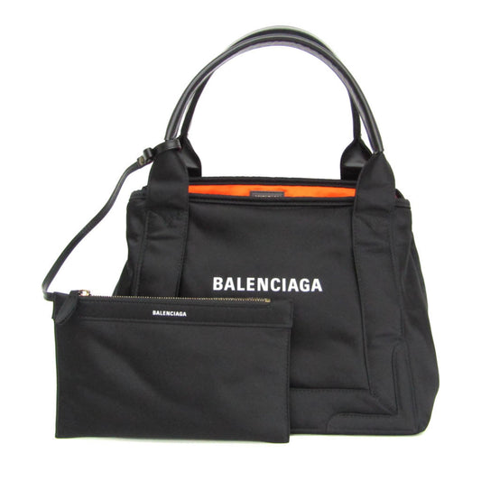 PRE-OWNED Balenciaga Navy Cabas S · Calfskin