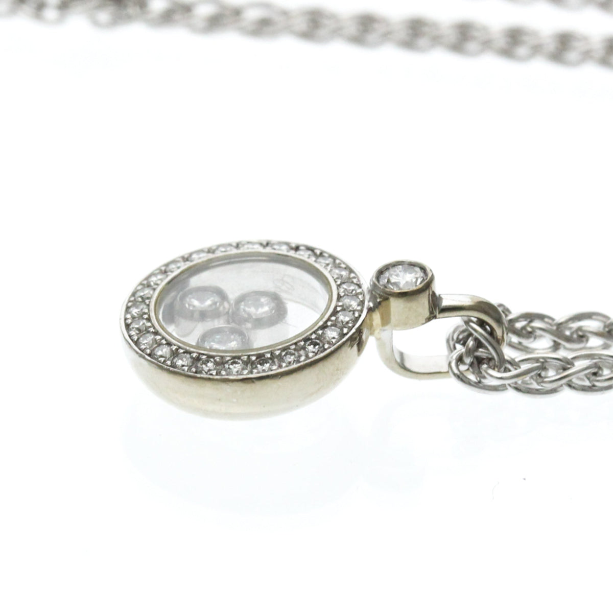 PRE-OWNED Chopard Happy Diamonds · 18K White Gold