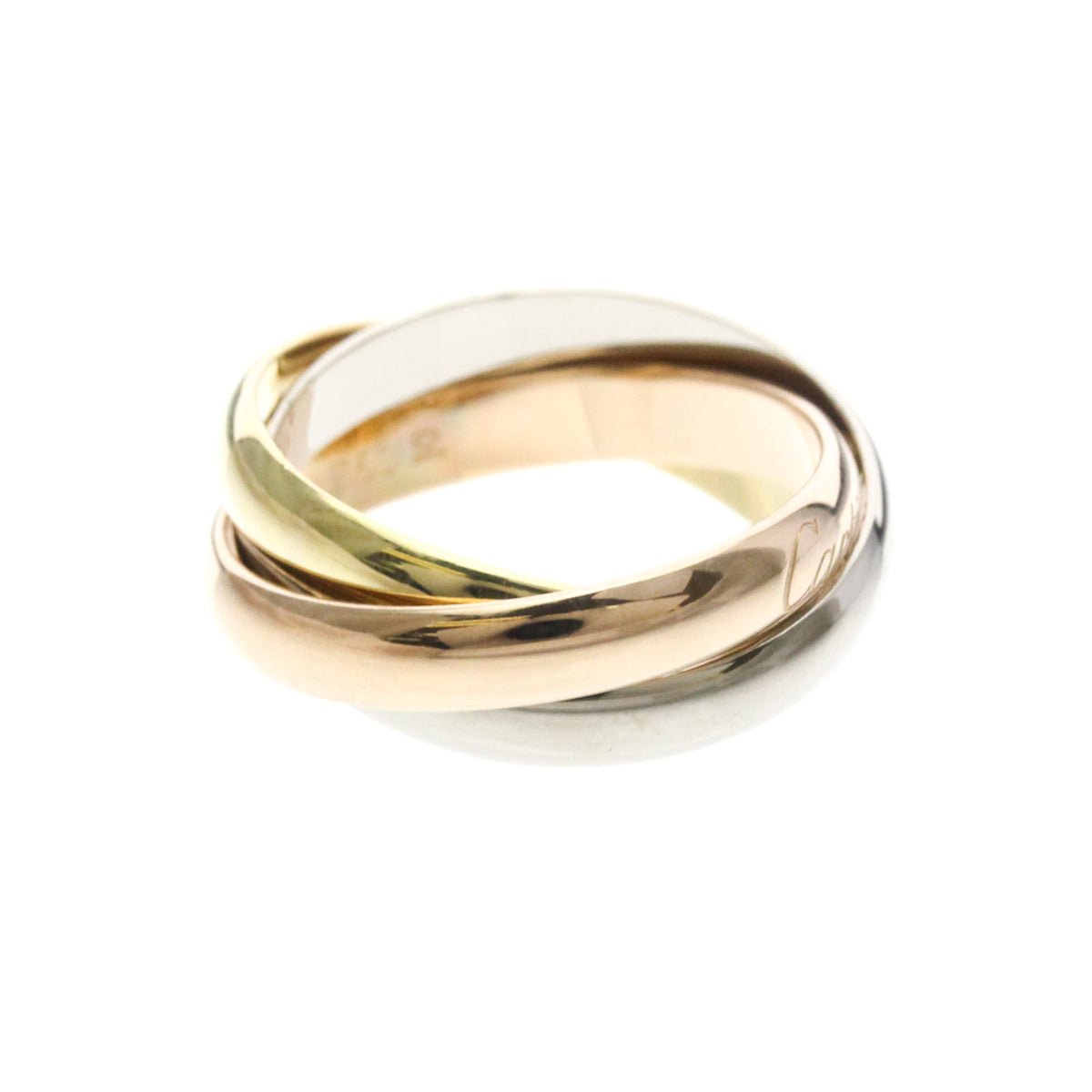 PRE-OWNED Cartier Trinity · Three Gold Size 6.75