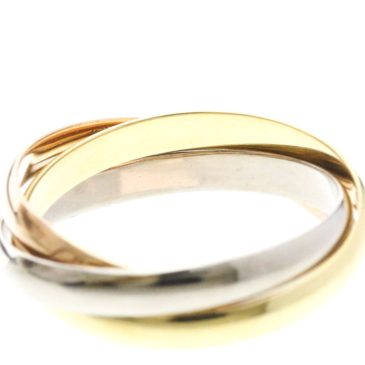 PRE-OWNED Cartier Trinity · Tri-Gold Size 6.75