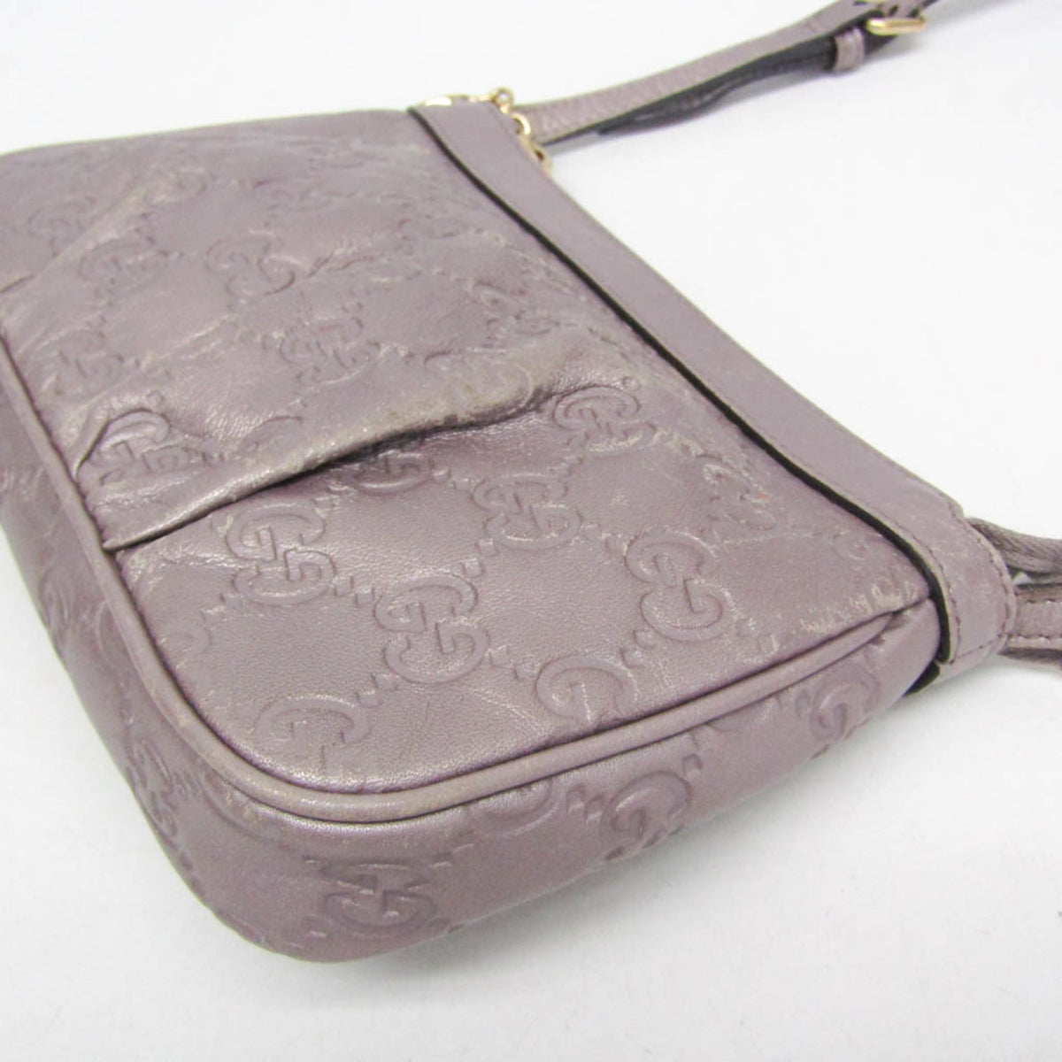 PRE-OWNED Gucci Guccissima · Leather Shoulder Bag