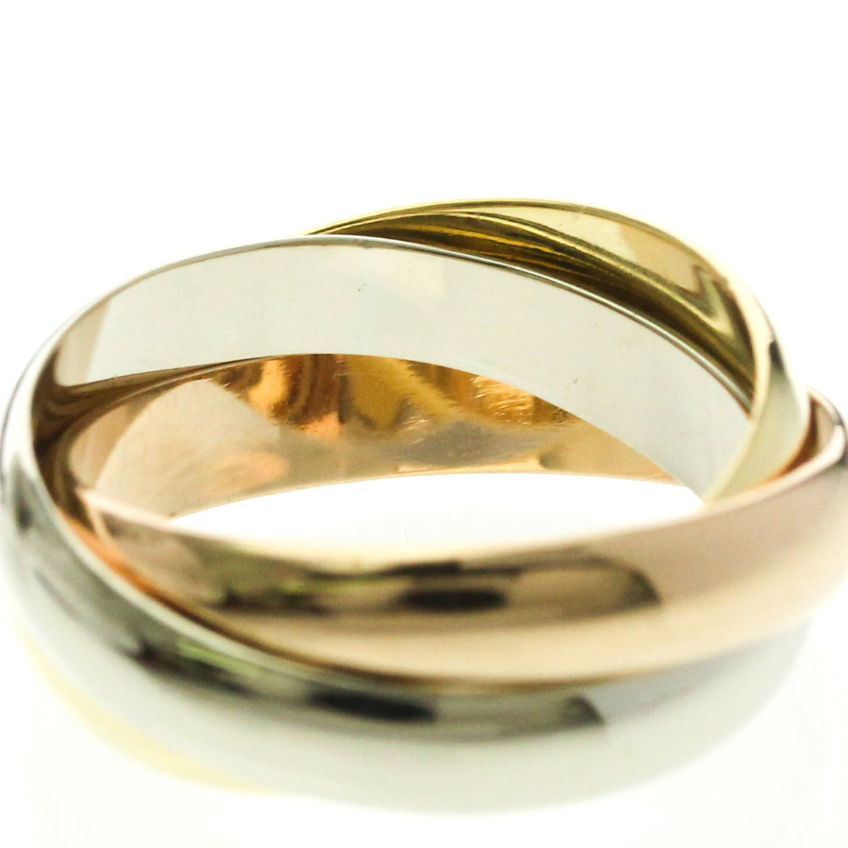 PRE-OWNED Cartier Trinity · Tri-Gold Size 5.75
