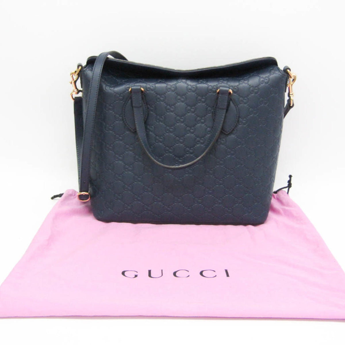 PRE-OWNED Gucci Guccissima · Calfskin · Gold Hardware